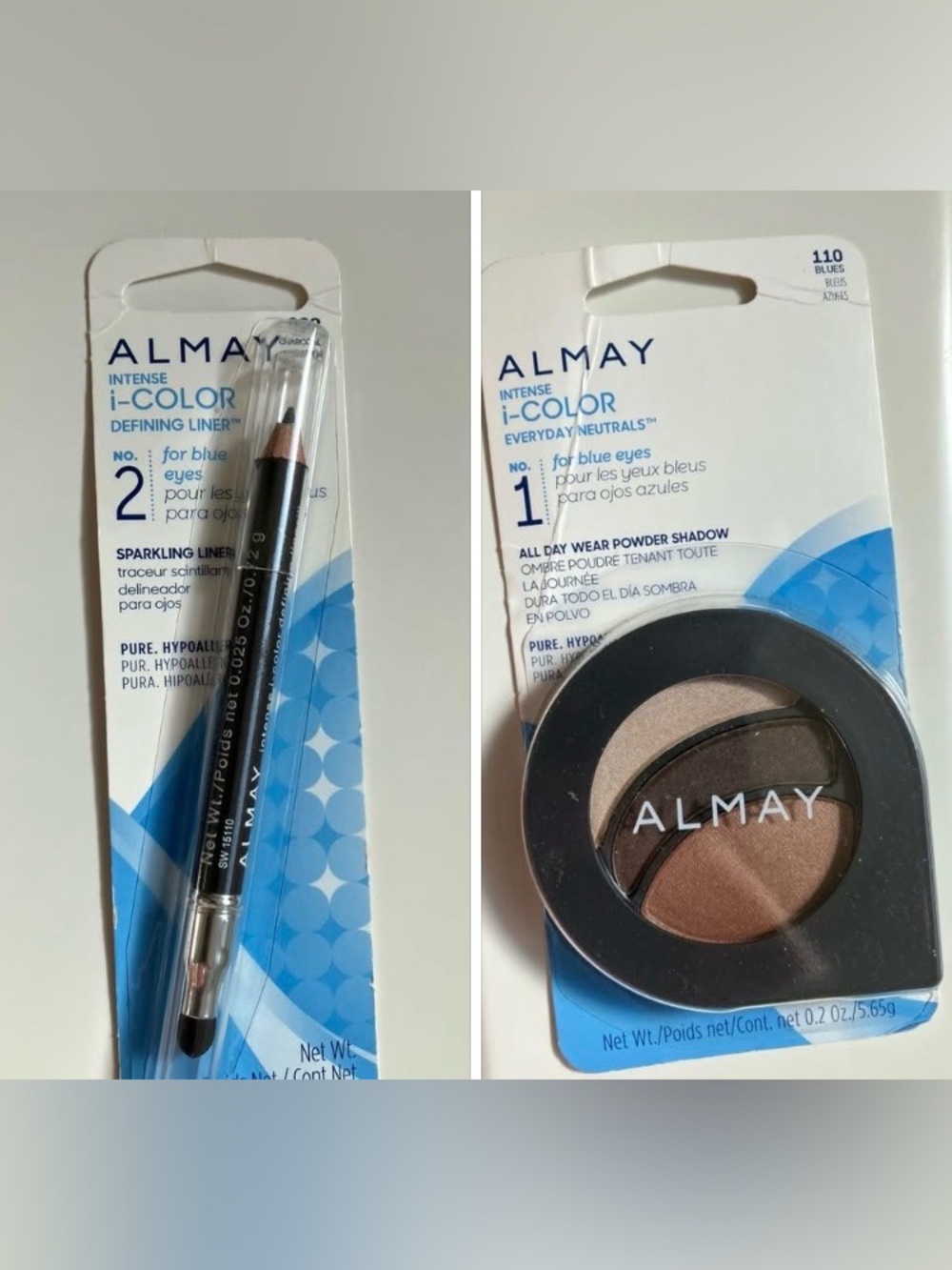 Almay intense i-color eyeliner and eyeshadow for blue eyes or any eye color!